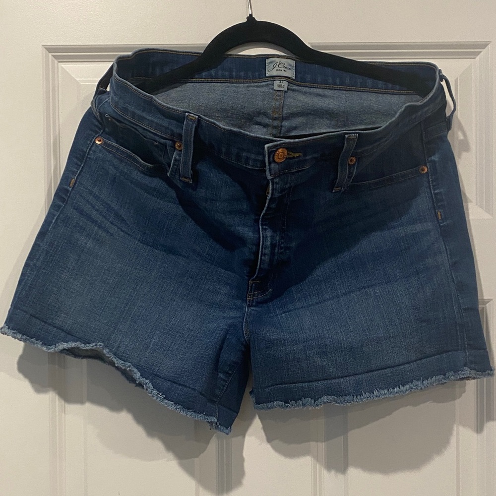 J. Crew Dark Blue Jean Shorts